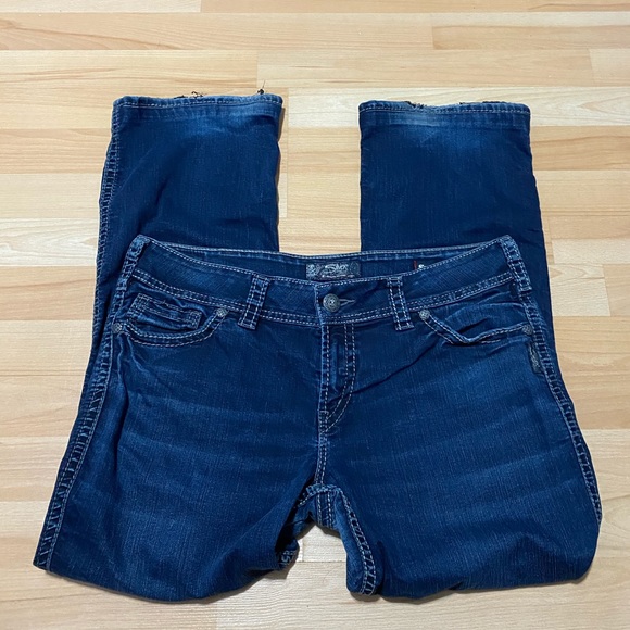 Silver Jeans Super Stretch Suki Mid Slim Boot W34